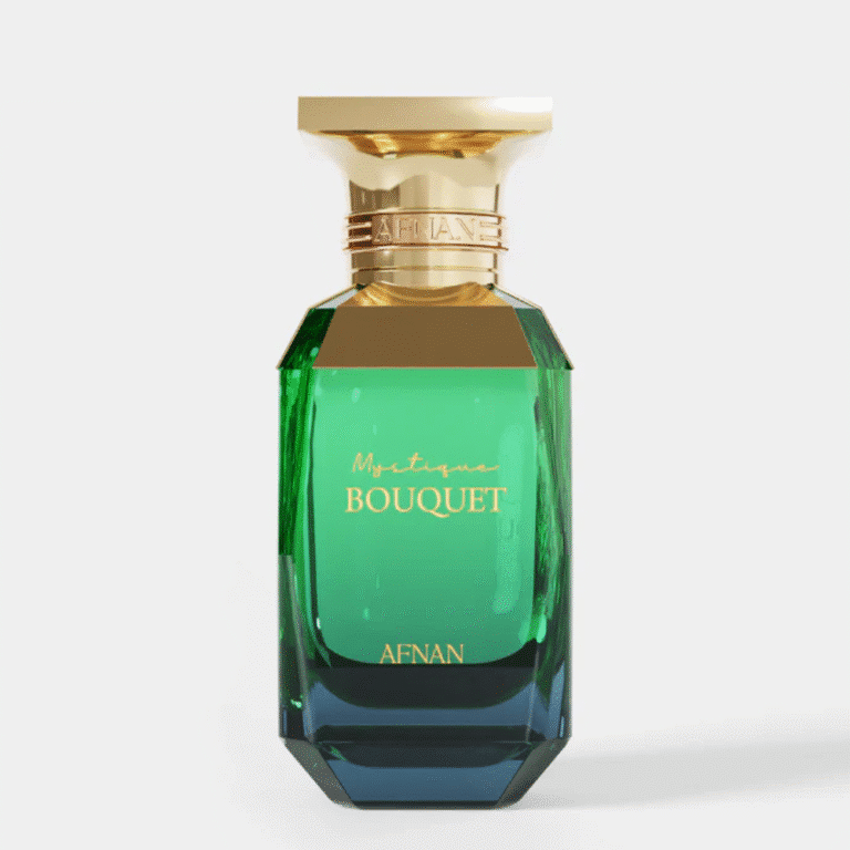 Luxury floral amber perfume for women – AFNAN Mystique Bouquet bottle