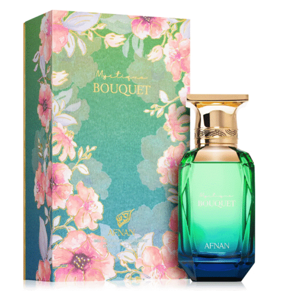 Luxury floral amber perfume for women – AFNAN Mystique Bouquet bottle