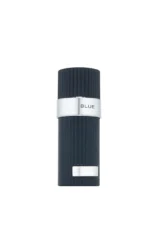 French Avenue Zenith Blue EDP bottle with vertical glass ridges and silver metallic nameplate