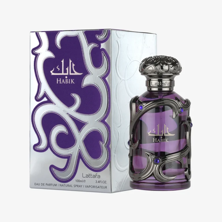 Original luxury packaging for Lattafa Habik Violet - 100% Authentic