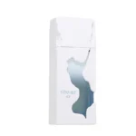 Luxury glass bottle of French Avenue Ravine Ice perfume on a clean background
