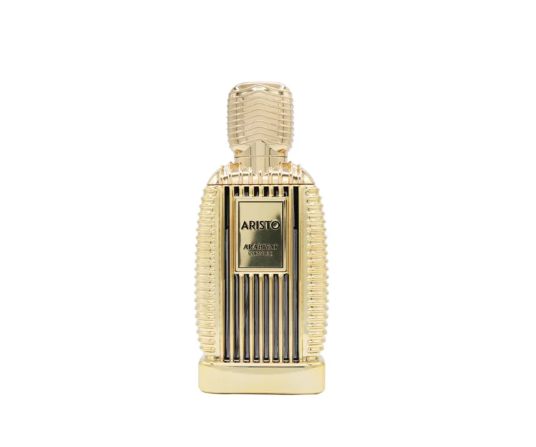 Arabiyat Prestige Aristo 100ml bottle centered on a pristine clean background