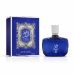 Luxury men's fragrance Arabiyat Prestige Oud Al Layl Midnight Edition 100ml on a plain white backdrop with no stand.
