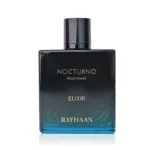 Rayhaan Nocturno Elixir 100ml bottle centered on a clean white background with no stand.