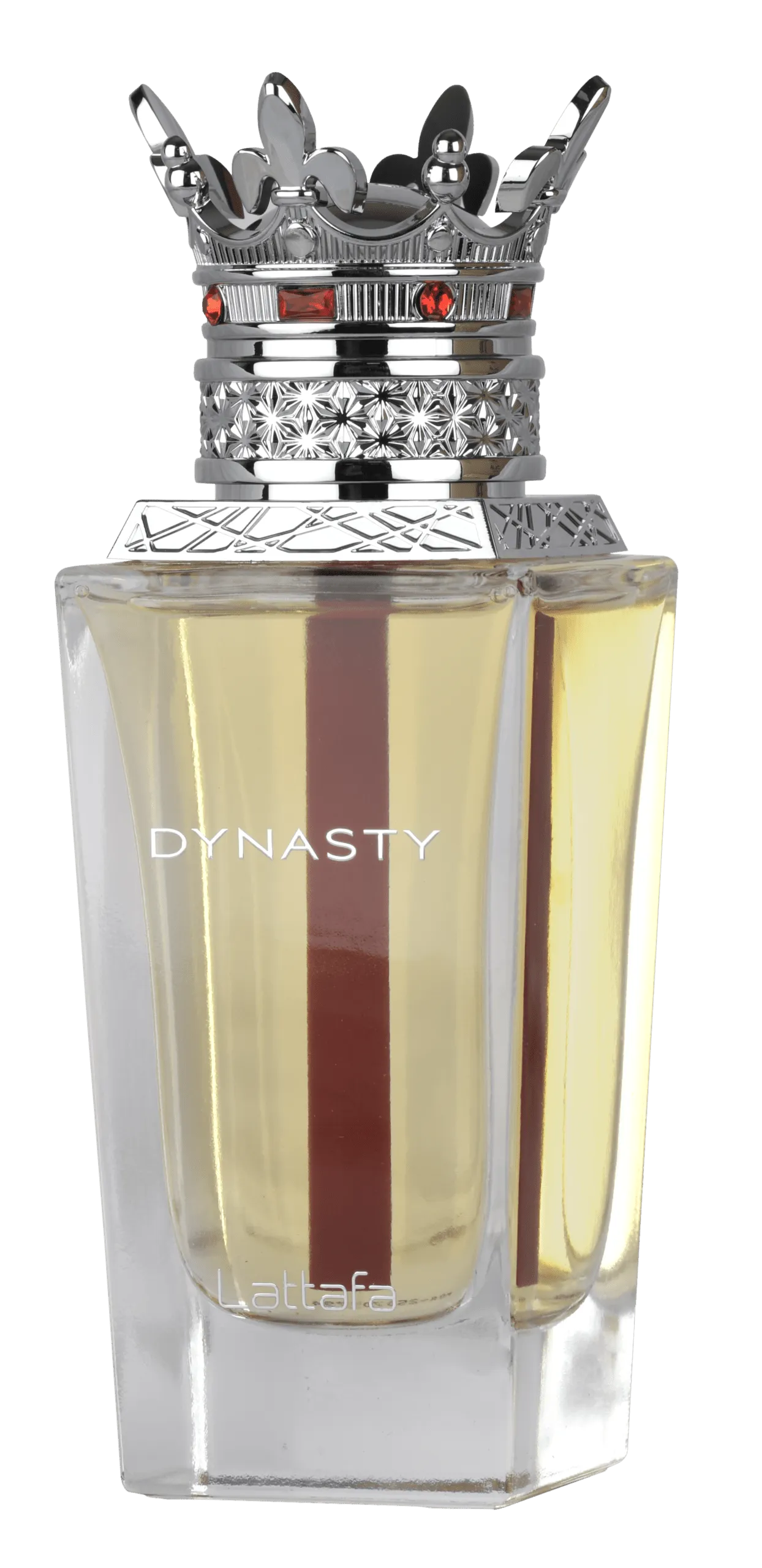 Dynasty-bottle-scaled Lattafa Dynasty 100ml bottle centered on a pristine clean background.