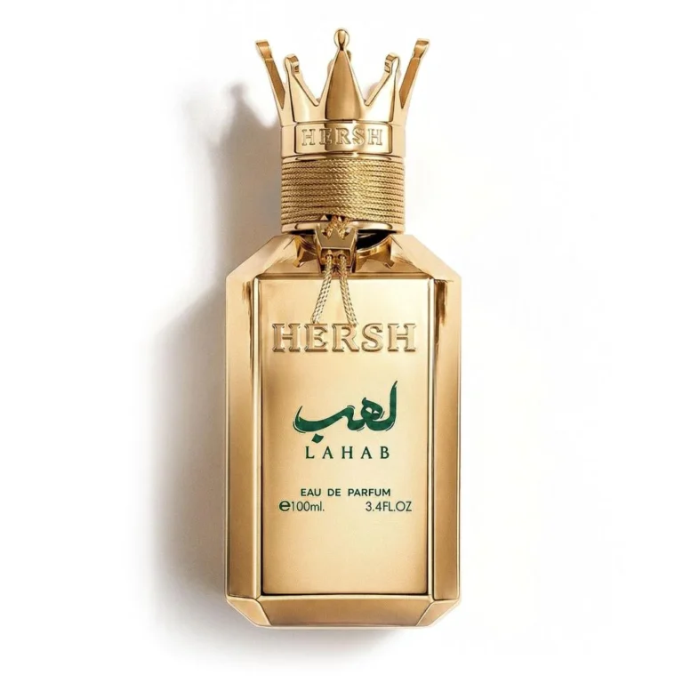 Hersh Lahab Al Ezz Oud 100ml bottle centered on a pristine clean background with no stand.