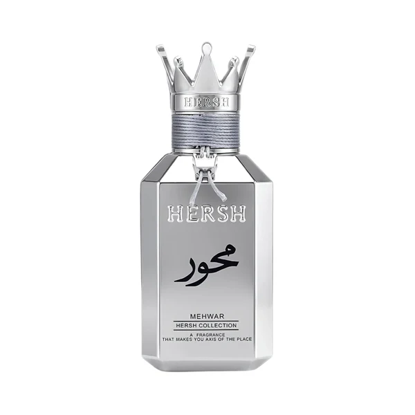 Hersh Mehwar Al Ezz Oud 100ml bottle centered on a pristine clean background with no stand.