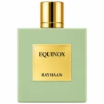 Rayhaan Equinox 100ml bottle centered on a pristine clean background with no stand.
