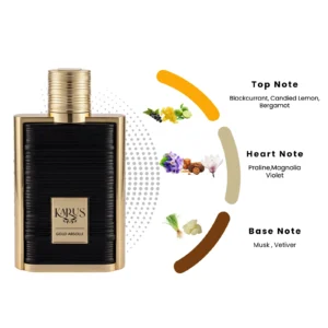 High-end minimalist product photo of Khadlaj Karus Gold Absolu without any background text or stands.