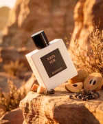 Luxury floral woody fragrance Rayhaan Nava Sol 100ml on a plain white backdrop with no podium.